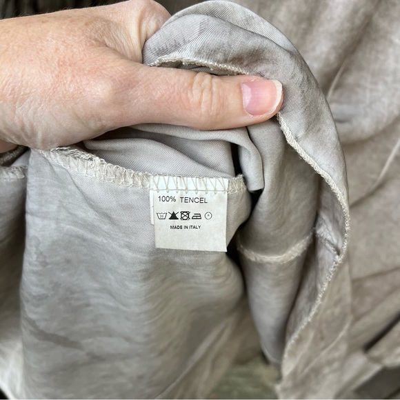 Inizio Taupe Cowl Neck Pocket Dress Sz M - Picture 4 of 13